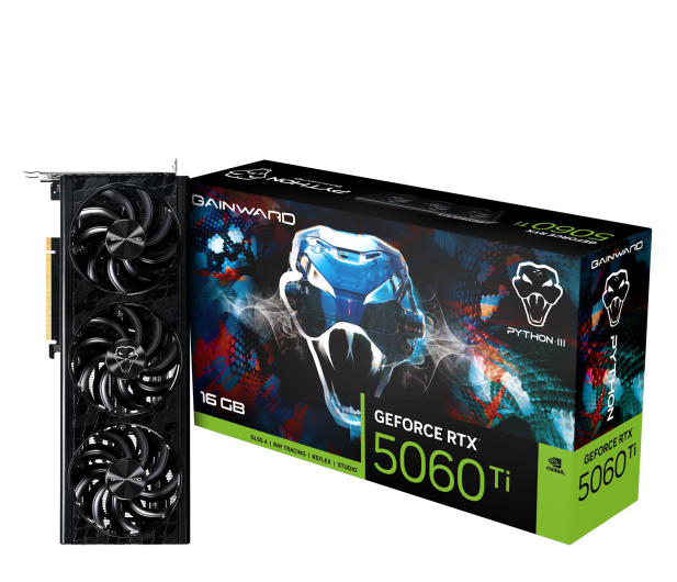 Gainward GeForce RTX 5060 Ti Python III 16GB GDDR7 DLSS5 - 1331013 - zdjęcie